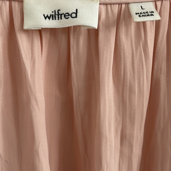 Wilfred Aritzia Shanina Blouse Top size L blush pink - Picture 4 of 5